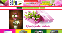 Desktop Screenshot of edenfloreria.com